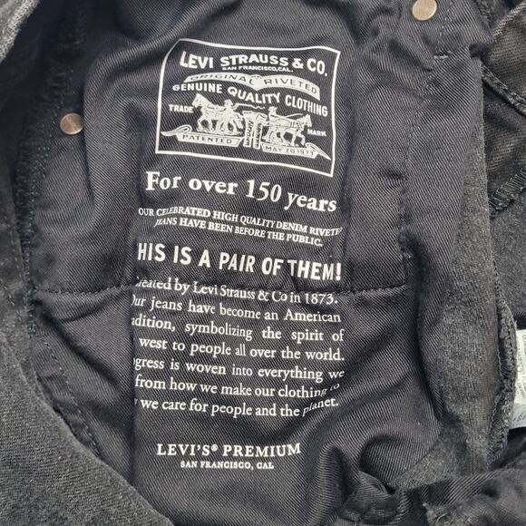 Levi's Men's Straight Jeans - Black - Picture 11 of 16